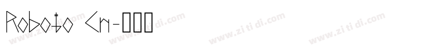 Roboto Cn字体转换